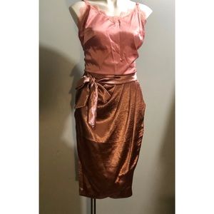 New York & Company Blush Pink Satin pencil skirt